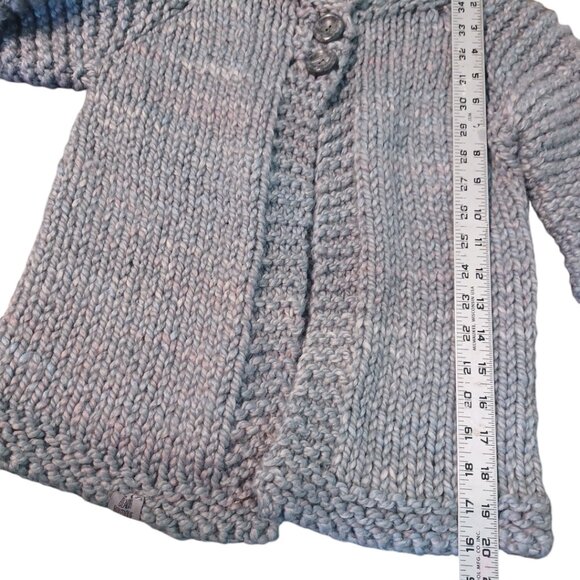 Hand Made Knit XS Grey/Multi Coloured Sweater 4928 - Picture 9 of 9